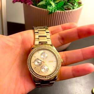 Esprit gold  watch boyfriend style